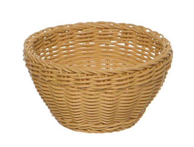 Korb rund 16cm beige