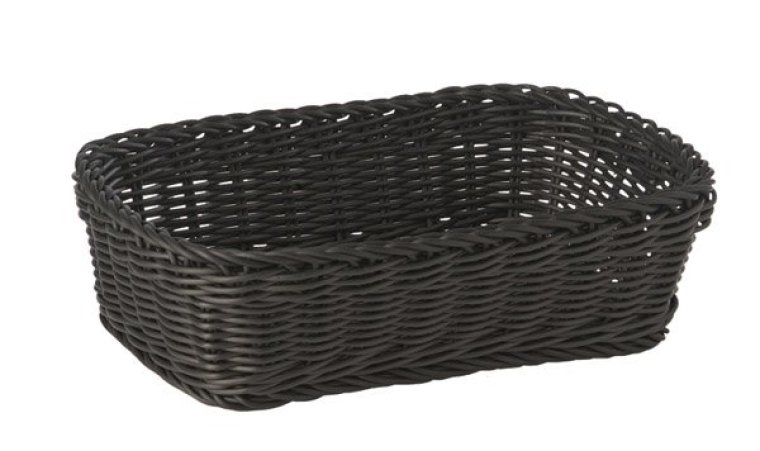 Korb rechteckig 31 x 21cm schwarz