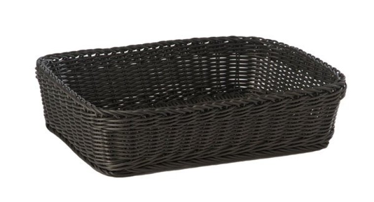 Korb rechteckig 40 x 30cm schwarz