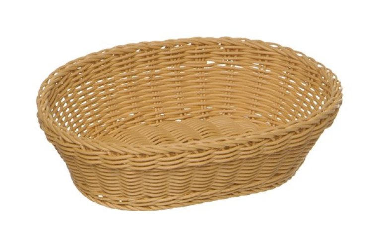 Korb oval 32 x 23 7 cm schwarz