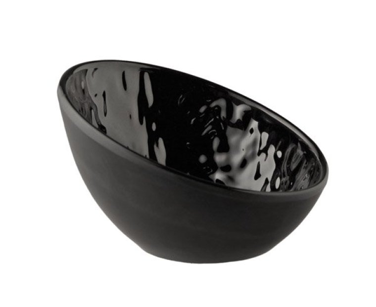 Schale, rund -TAO- 10,5 x 10 6,5/3cm schwarz, Melamin