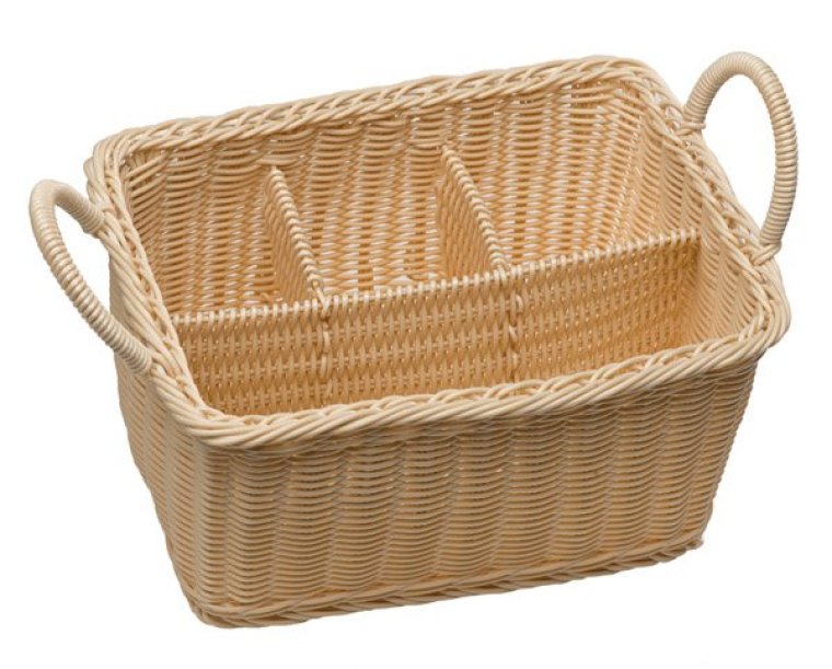 Besteck-Korb -ECONOMIC- beige 260 x 180 mm