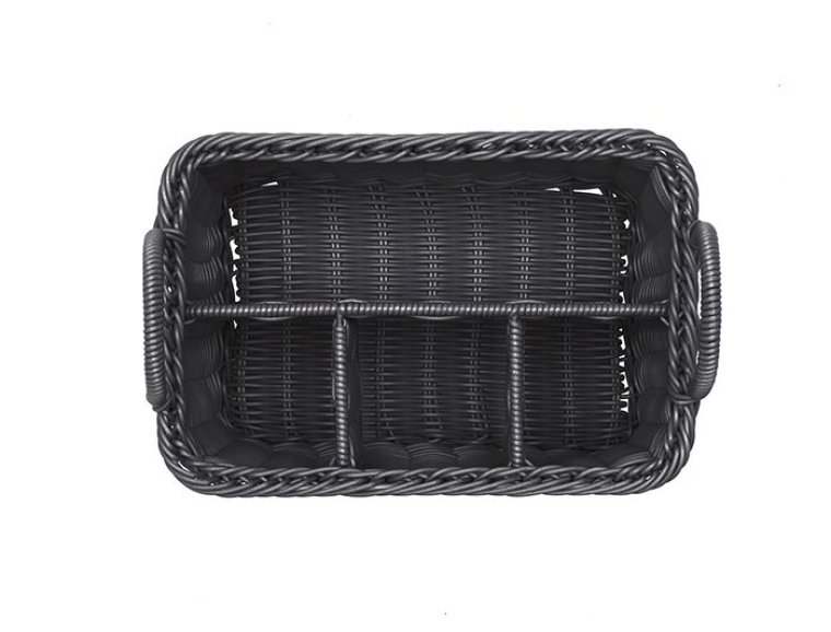 Besteck-Korb -ECONOMIC- schwarz 260 x 180 mm