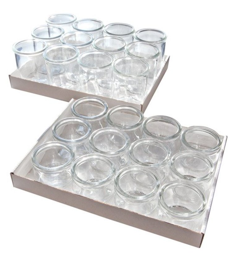 Gourmet-Gläser, 12er Set 60 x mm