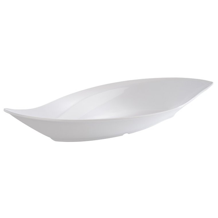 Schale -LEAF- weiß 420 x 195 mm