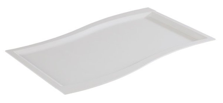 GN 1/1 Tablett -SINUS- weiß 530 x 325 mm