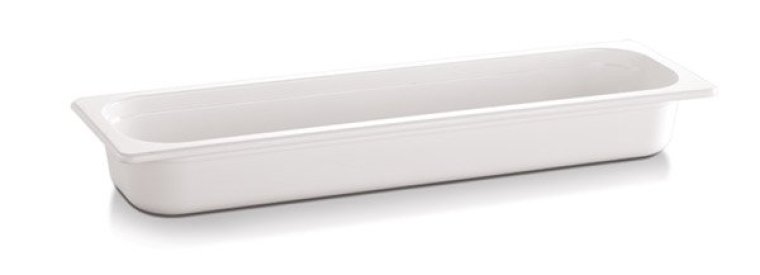 GN 2/4 Behälter - ECO LINE- weiß, Melamin 530 x 162 mm