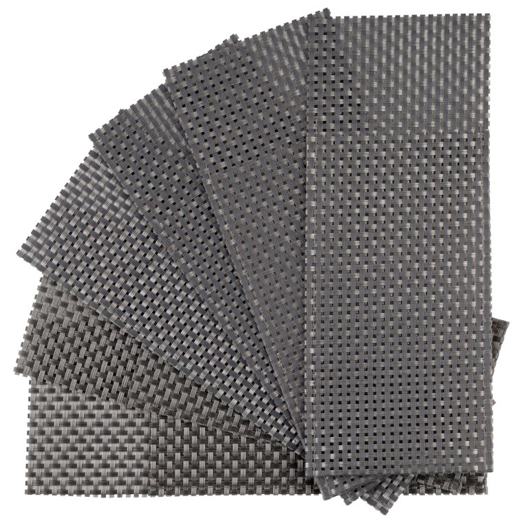 Servietten- und Bestecktaschen silvergrau 6er Pack 240 x 90 mm