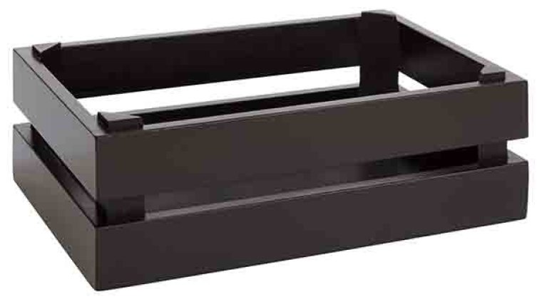 Holzbox -SUPERBOX- GN 1/4 schwarz 290 x 185 mm