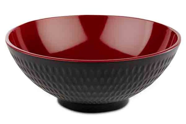 Schale -ASIA PLUS- Ø 20 cm rot/schwarz