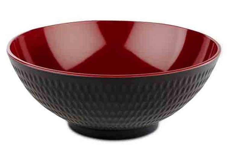 Schale -ASIA PLUS- Ø 24 cm rot/schwarz