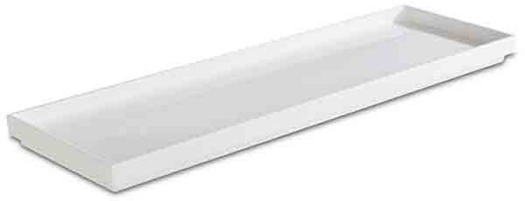 GN 2/4 Tablett -ASIA PLUS- weiß/weiß 530 x 162 mm