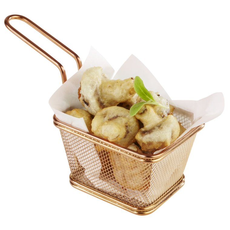 Servier-Frittierkorb -SNACKHOLDER- 10 x 8,5 cm Edelstahl