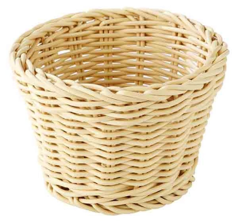 Korb rund Ø 13 cm beige