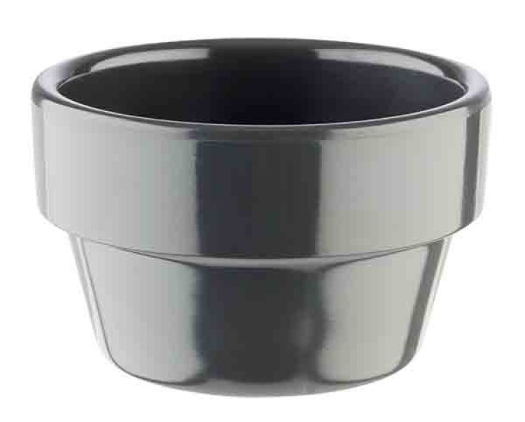 Schale -FLOWER POT- Ø 6 cm grau