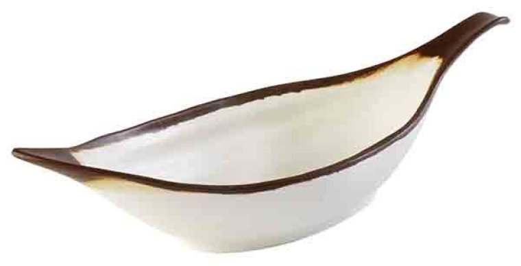 Blattschale -CROCKER- 42 cm creme