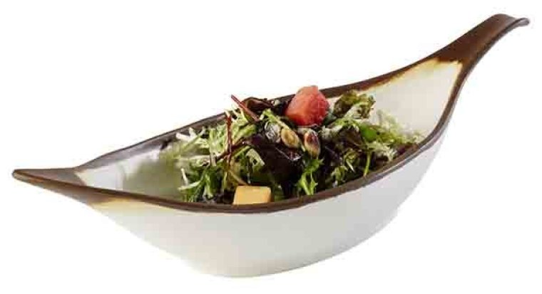 Blattschale -CROCKER- 42 cm creme