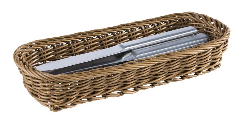 Besteckkorb ECONOMIC oval braun 270 x 100 mm