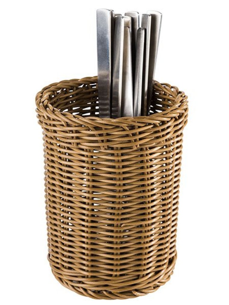 Besteckkorb ECONOMIC rund braun 120 x mm