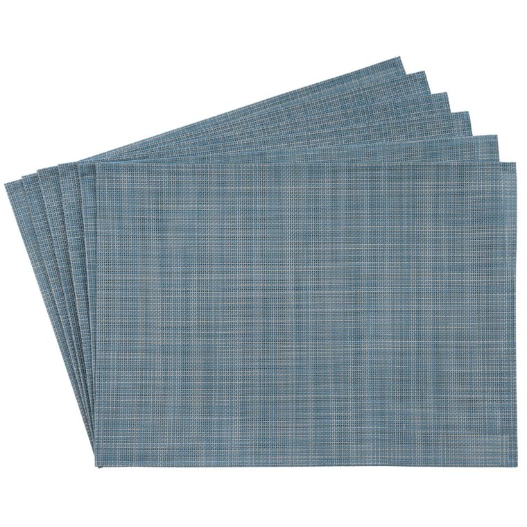Tischset - hellblau weiß 450 x 330 mm