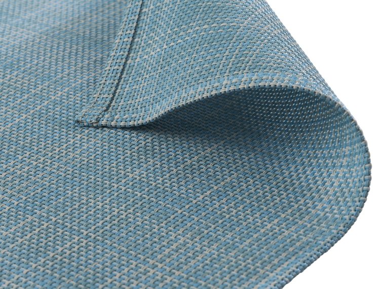 Tischset - hellblau weiß 450 x 330 mm