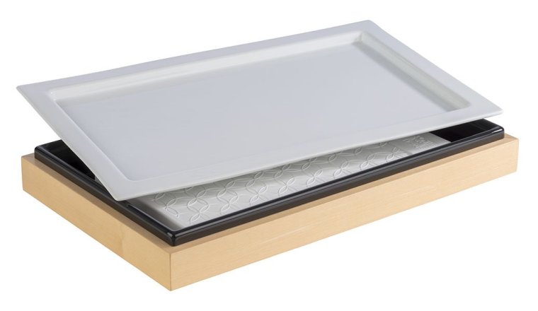 Tablett FRAMES GN 1/1 Porzellan 530 x 325 mm