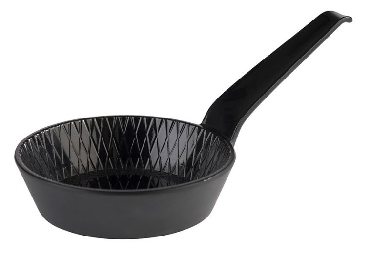 Schale MINI 8,5 cm ein Griff schwarz