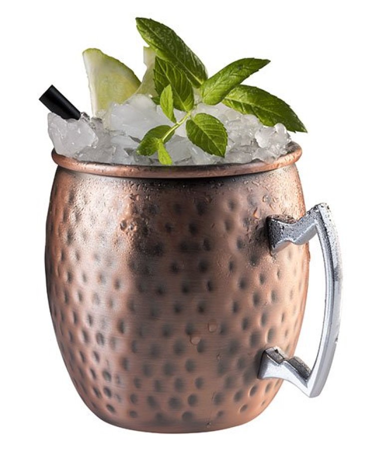 Becher MOSCOW MULE 0,5 l Chromgriff Edelstahl