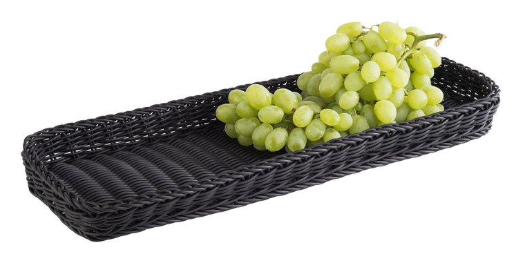 Tablett Bäcker-Maß 60 x 20 5 cm schwarz
