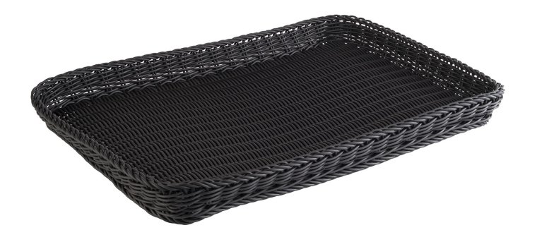 Tablett Bäcker-Maß 60 x 40 5 cm schwarz