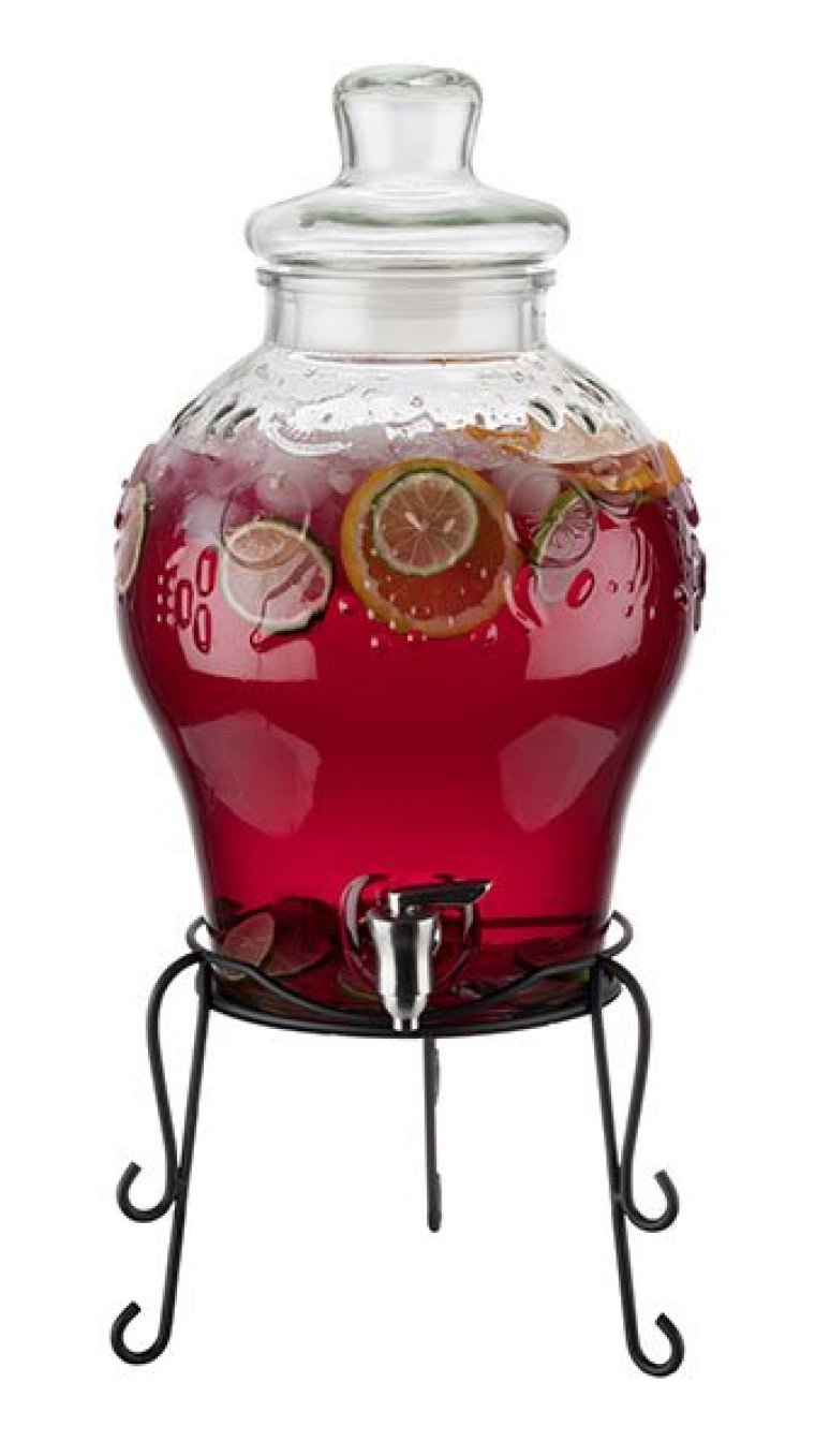 Getränkespender FRUITS 250 x mm Glas