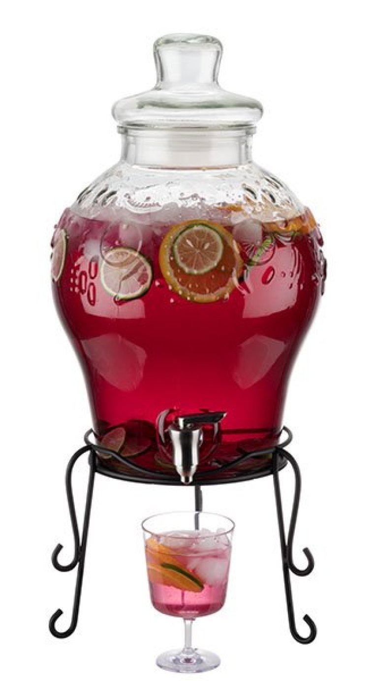 Getränkespender FRUITS 250 x mm Glas