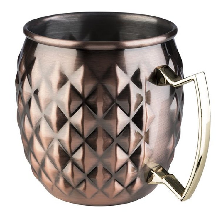 Becher MOSCOW MULE Antik-Kupfer-Look 95 x 120 mm Edelstahl