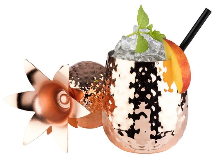 Becher PINEAPPLE Kupfer-Look 90 x mm Edelstahl