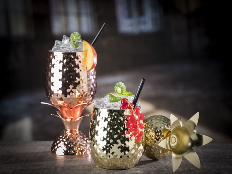 Becher PINEAPPLE Kupfer-Look 90 x mm Edelstahl