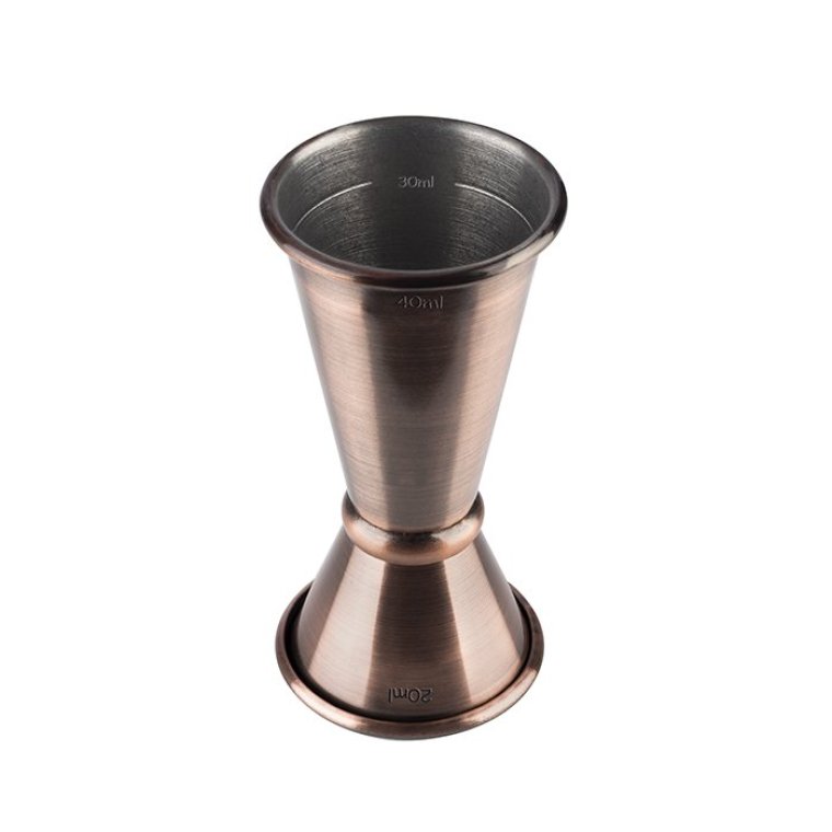 Barmaß 2/4 cl Antik-Kupfer-Look 45 x mm Edelstahl