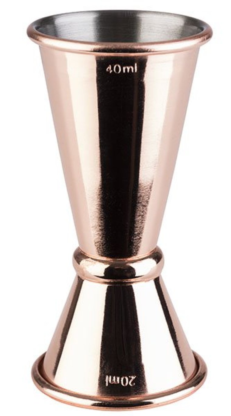 Barmaß 2/4 cl Kupfer-Look 45 x mm Edelstahl