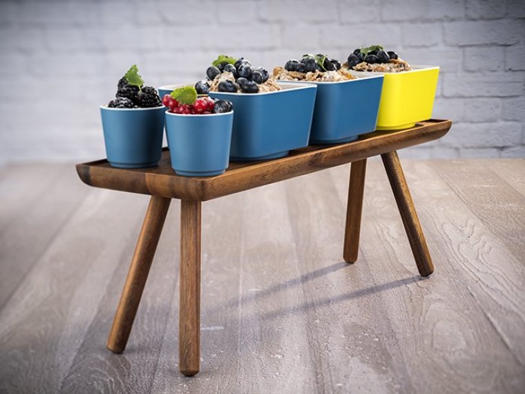 Buffetständer ACACIA GN 2/4 530 x 162 mm