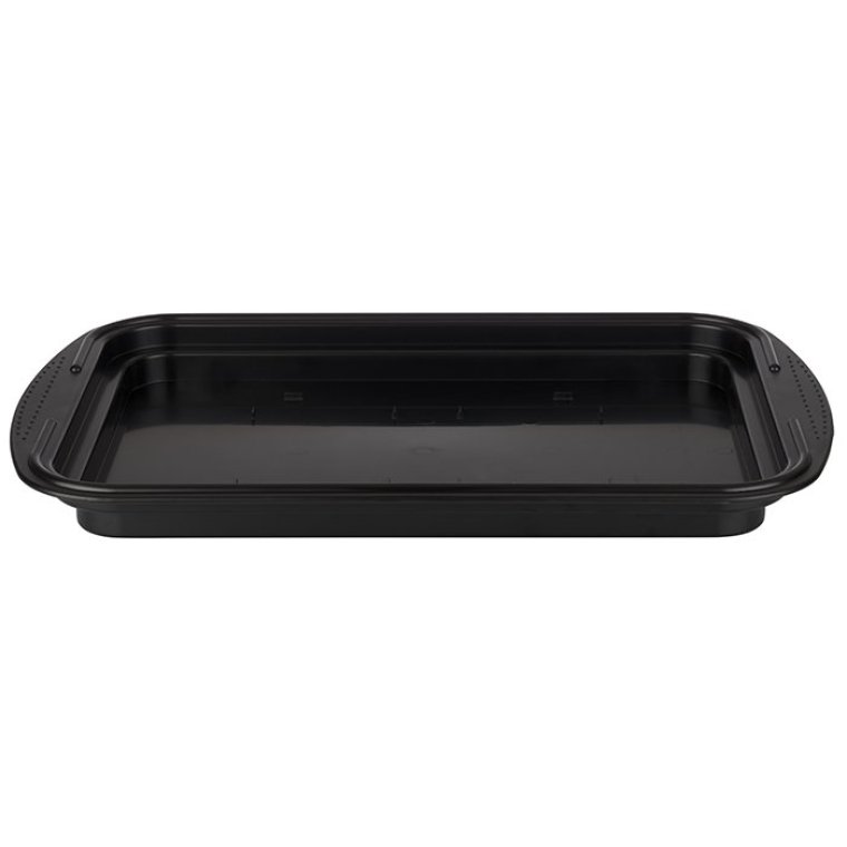Thermo Tablett-Set kühlbar eckig 43 x 29 cm Schwarz, transparent