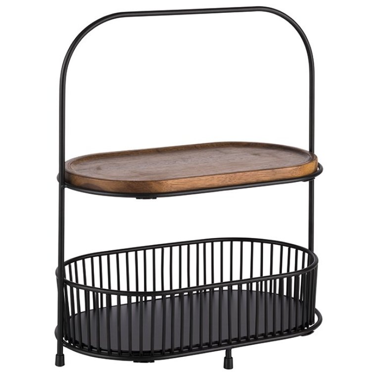 Etagere ALL-ROUNDER 2-stufig mit 2 Körben und Brettern 310 x 170 mm