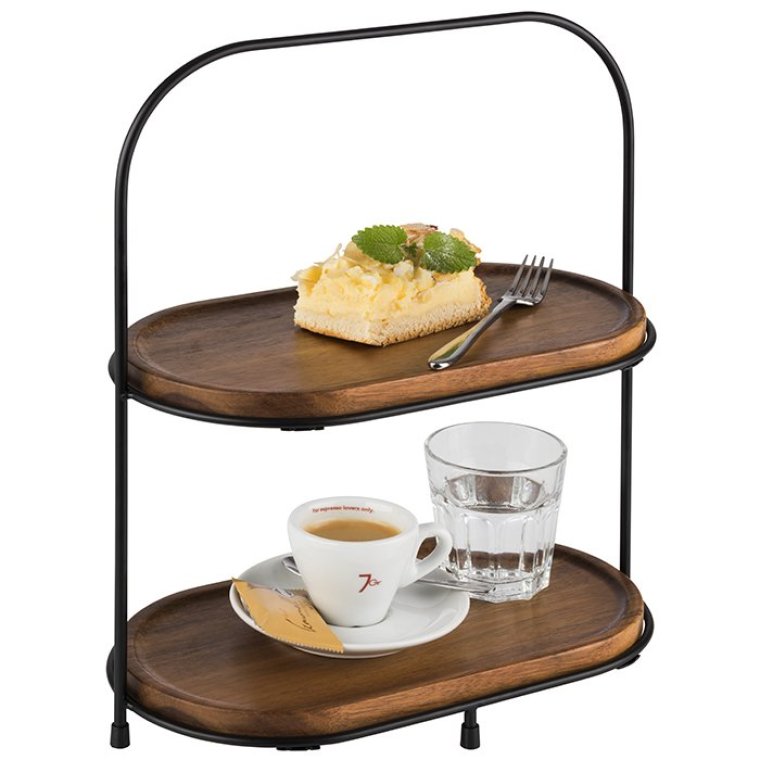 Etagere ALL-ROUNDER 2-stufig mit 2 Körben und Brettern 310 x 170 mm
