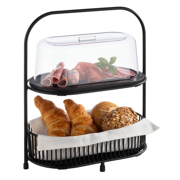Etagere ALL-ROUNDER 2-stufig mit 2 Körben und Brettern 310 x 170 mm
