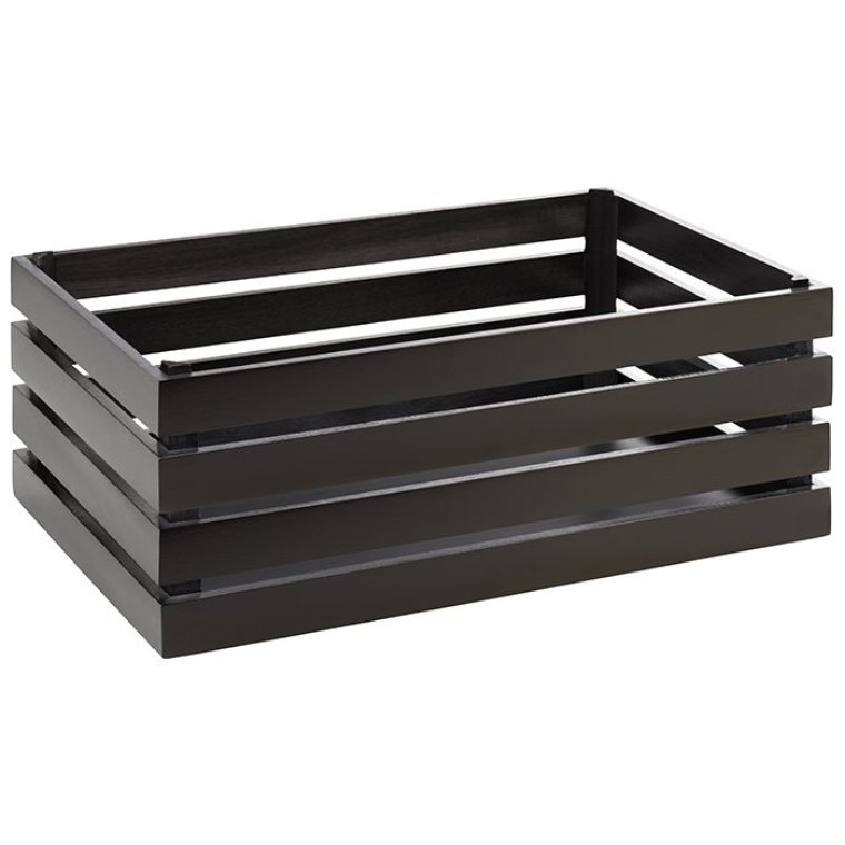 Holzbox -SUPERBOX- GN 1/1-20 schwarz 555 x 350 mm
