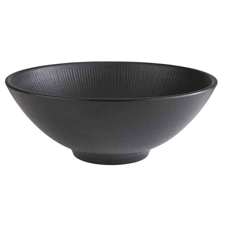 Schale NERO hoch 1,7 l Schwarz