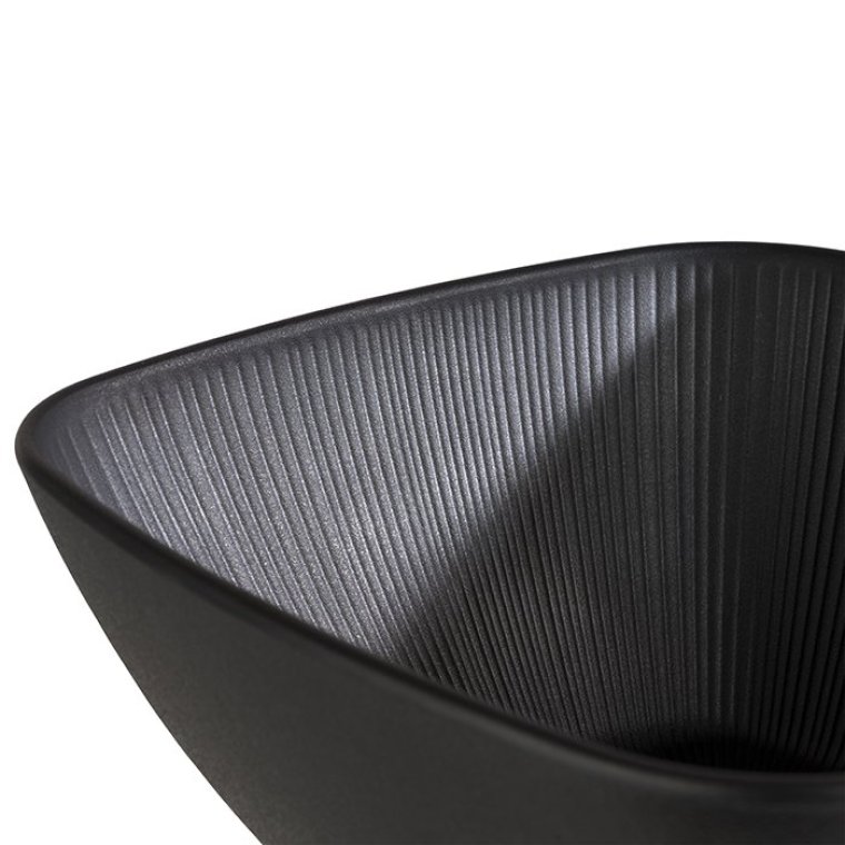 Schale NERO eckig 3,5 l Schwarz