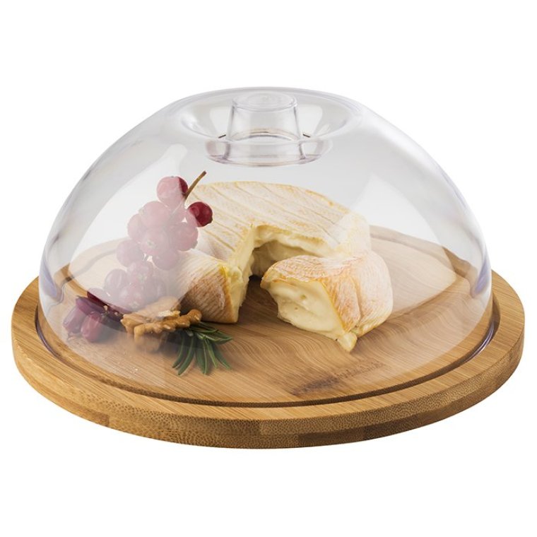 Tablett Bambus mit Haube Ø 20,5 cm H: 10