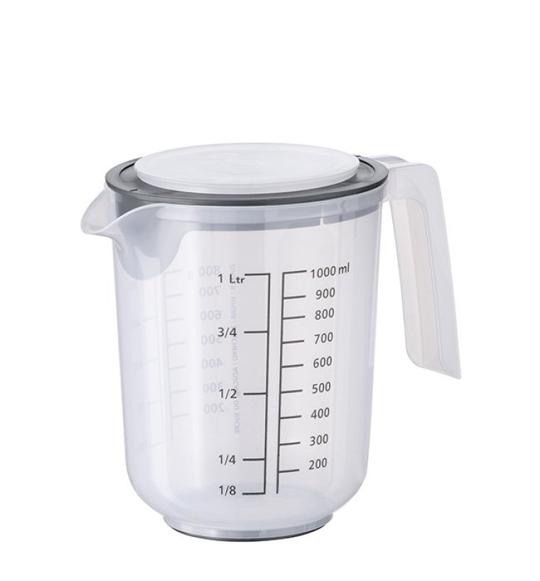 Messbecher und Rührbecher mit Deckel 1,0 l