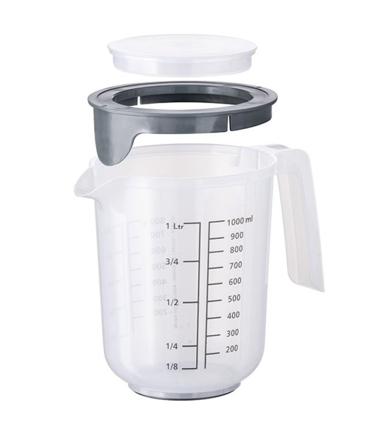 Messbecher und Rührbecher mit Deckel 1,0 l