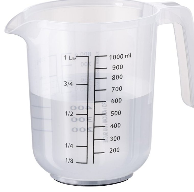 Messbecher und Rührbecher mit Deckel 1,0 l