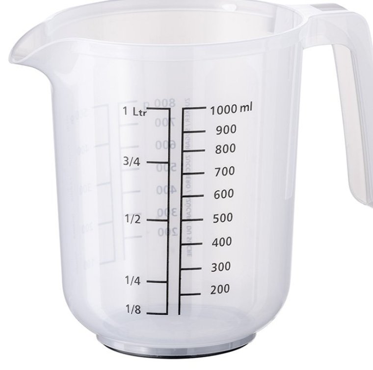 Messbecher und Rührbecher mit Deckel 1,0 l